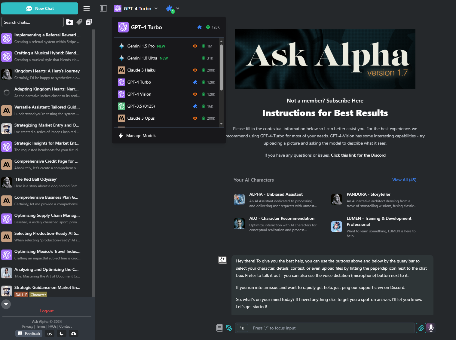 Ask Alpha Screenshot